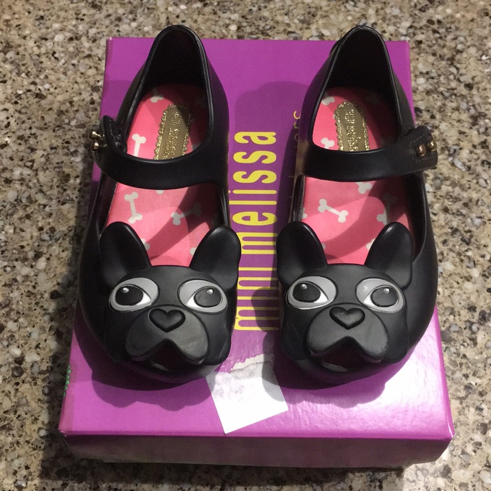 Mini Melissa black Frenchies size 6